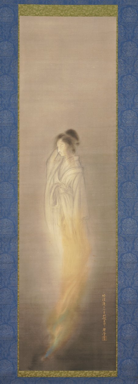 ゴースト [ペアの右] 1900年7月 （絹本、墨、淡彩） 作： 寺崎工業