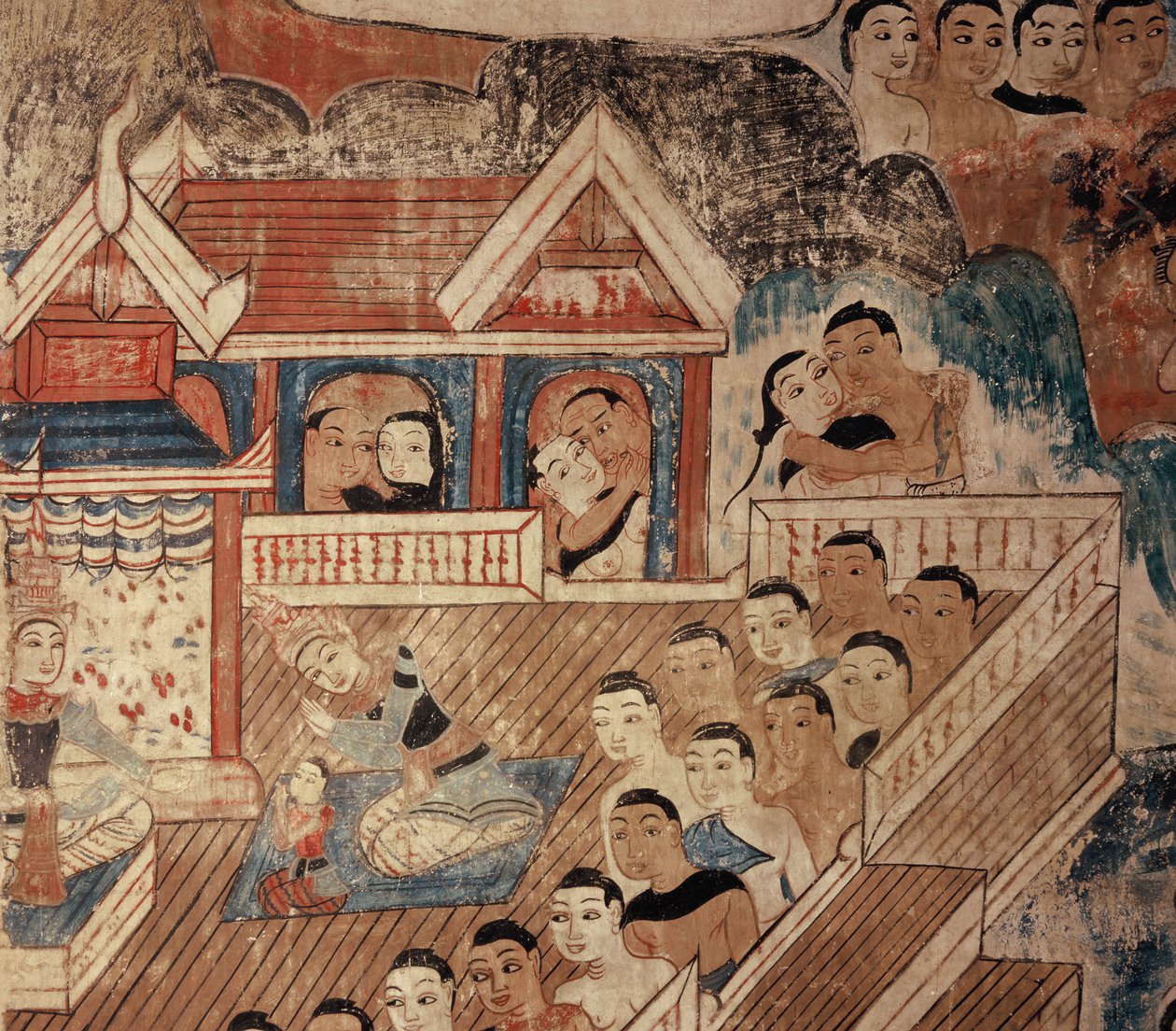 壁画の詳細 作： タイの学校