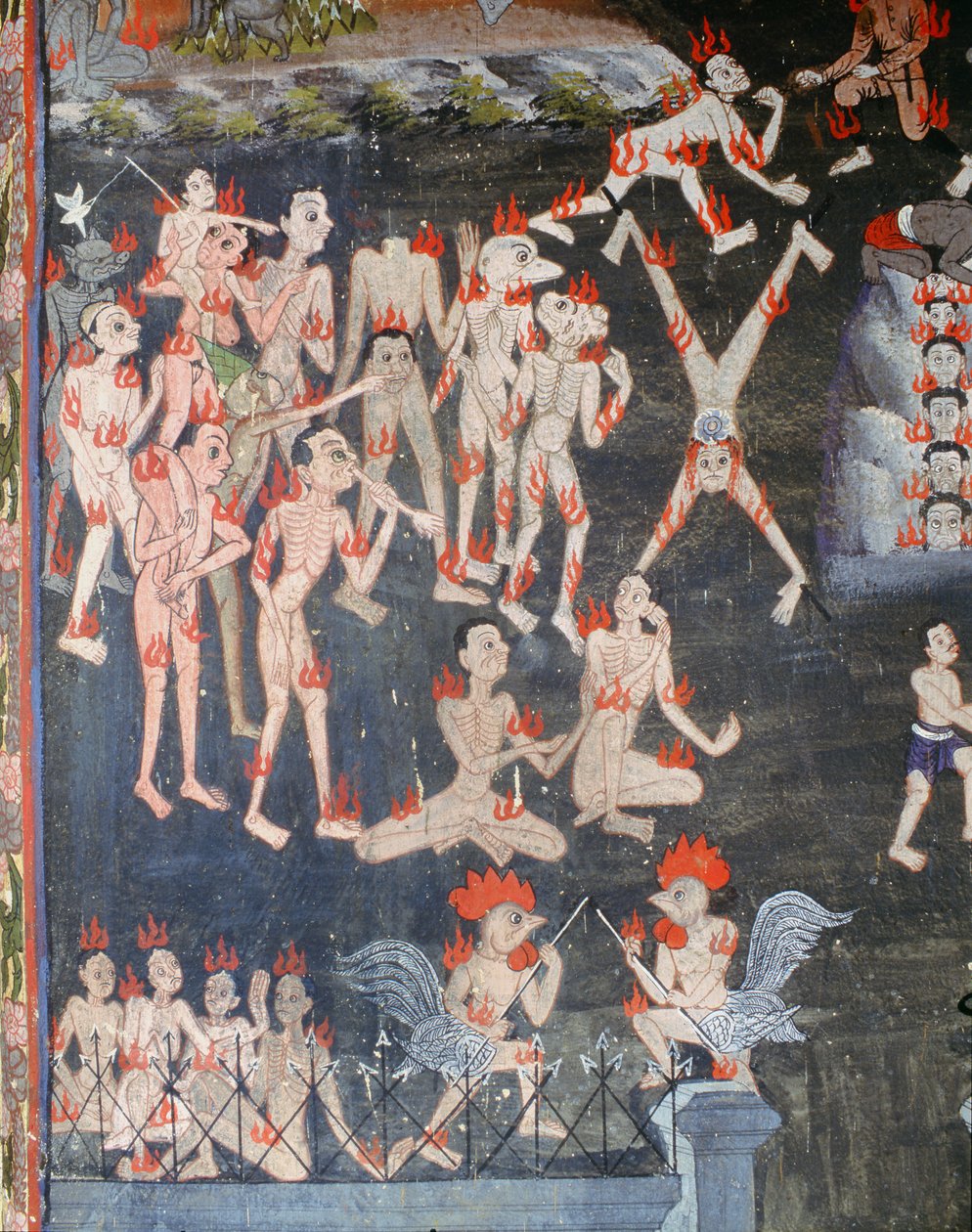 インフェルノのシーン 作： タイの学校