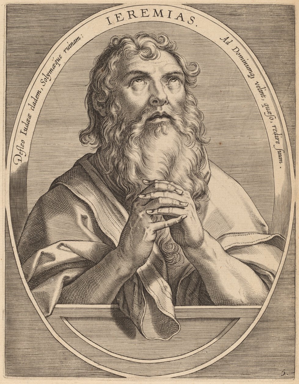 エレミヤ 作： Jan van derStraet後のTheodorGalle