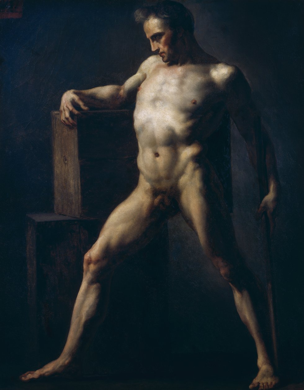 男の研究、1808年頃 作： セオドア・ジェリコー