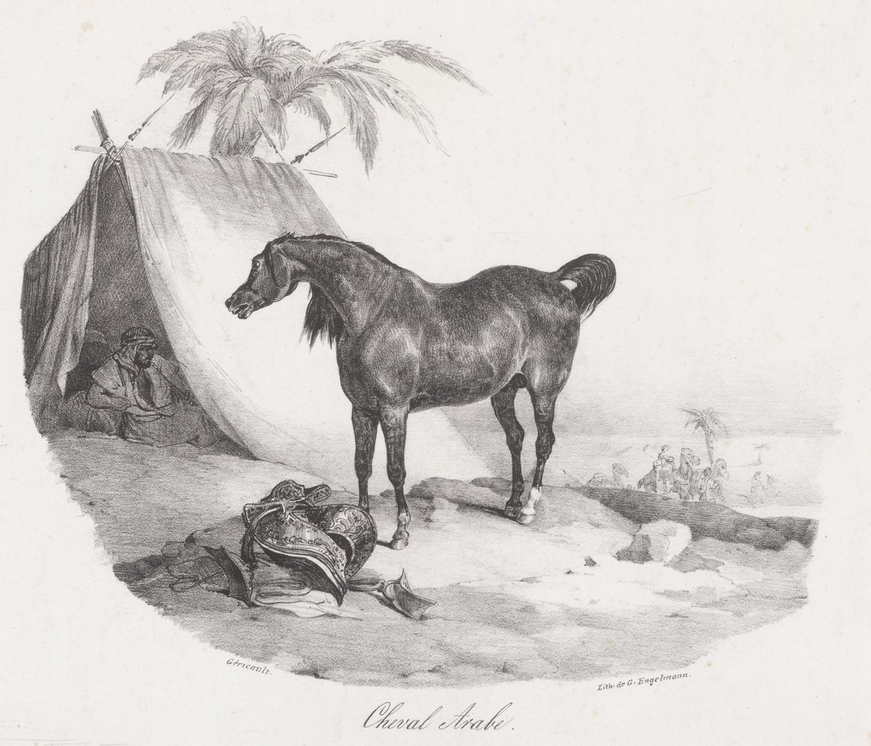 アラビア馬（An Arabian Horse） 作： セオドア・ジェリコー