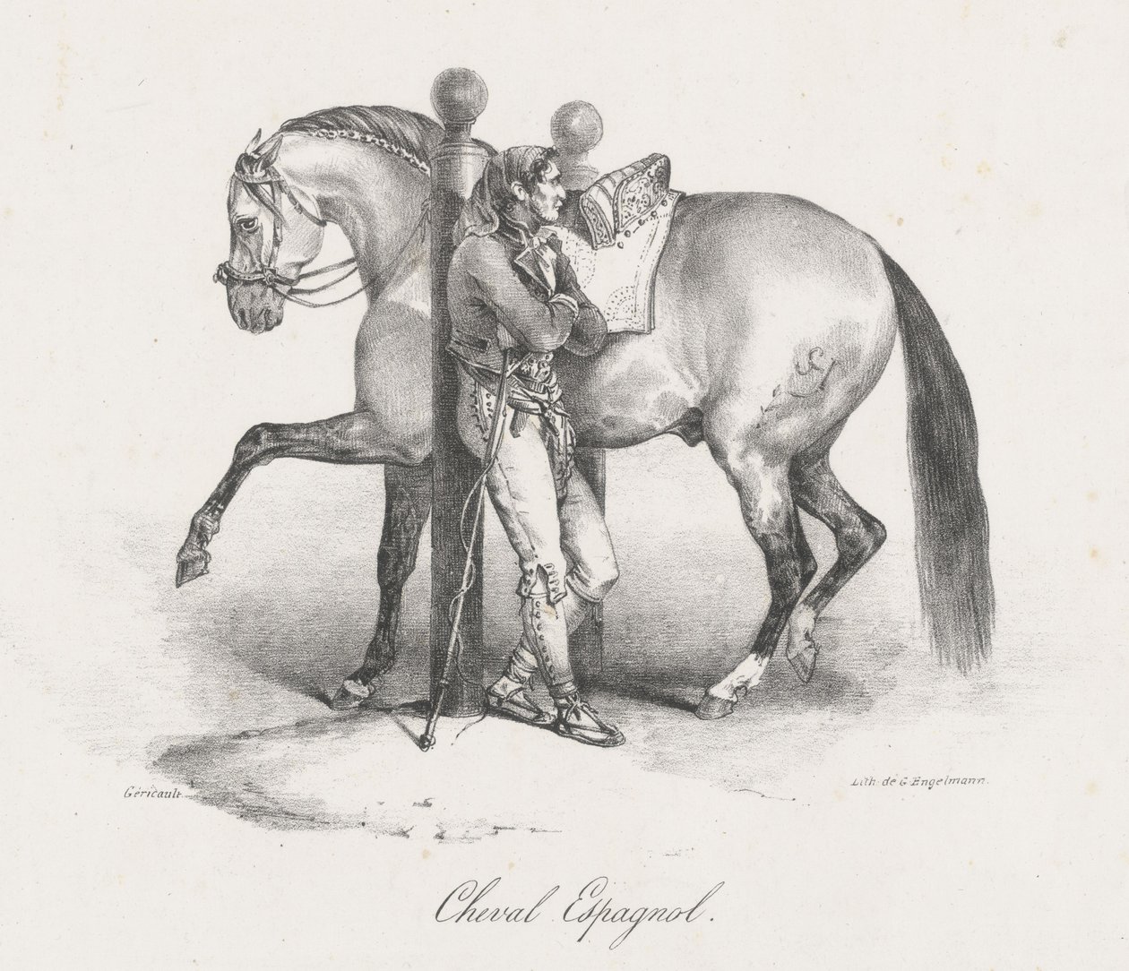 スペインの馬（A Spanish Horse） 作： セオドア・ジェリコー