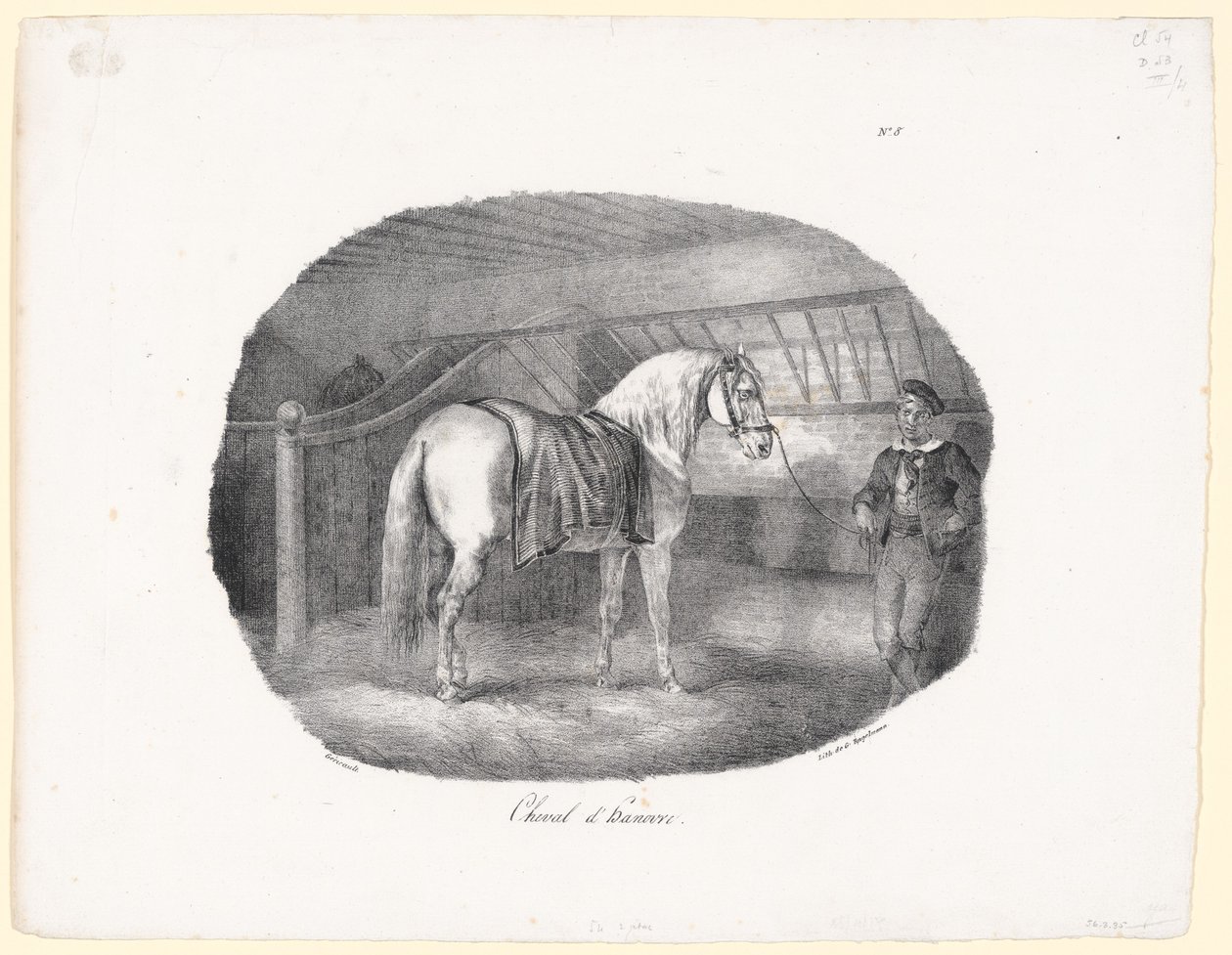 ハノーバー種（A Hanoverian Horse） 作： セオドア・ジェリコー