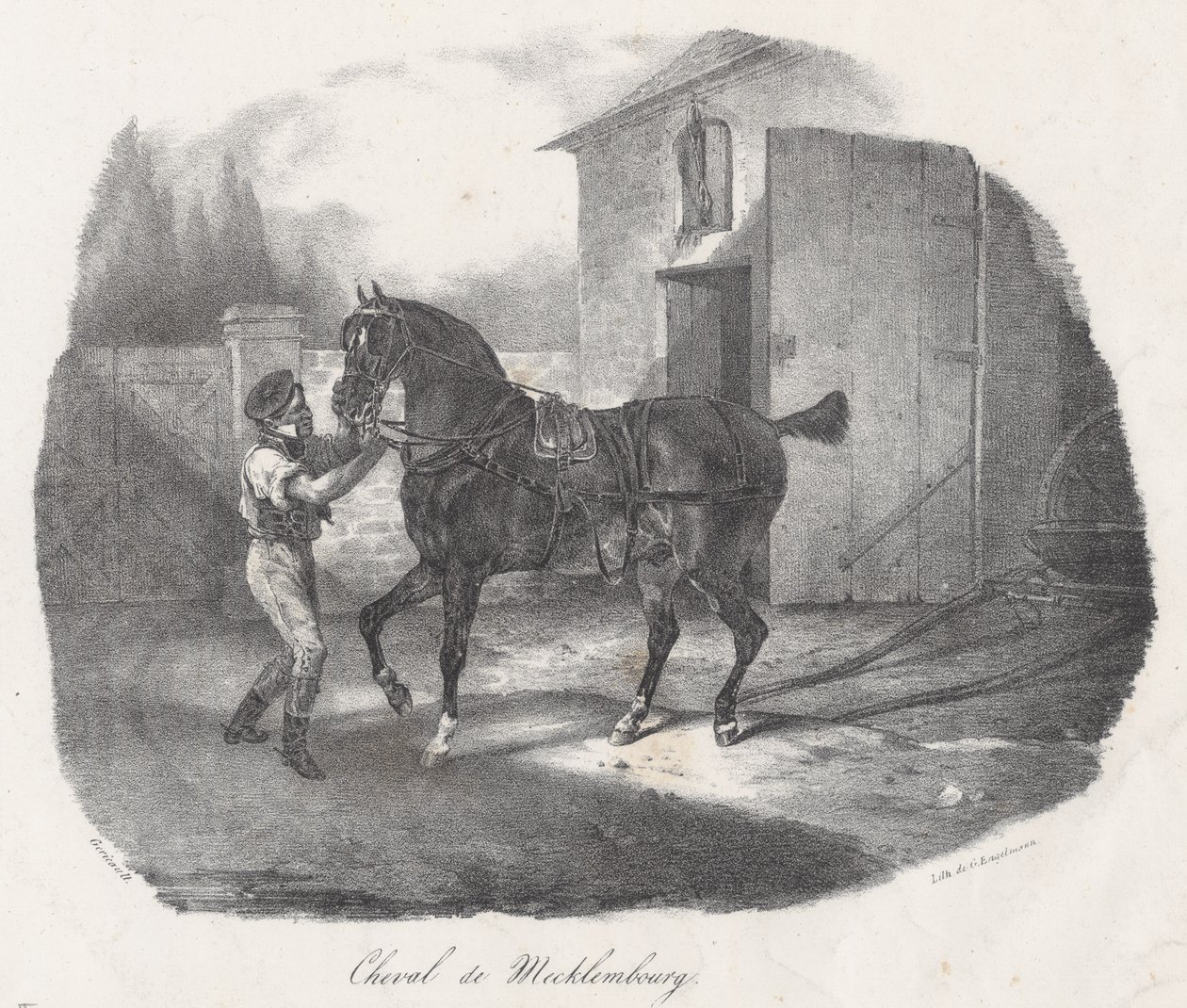 メクレンブルク馬（A Mecklembourg Horse） 作： セオドア・ジェリコー