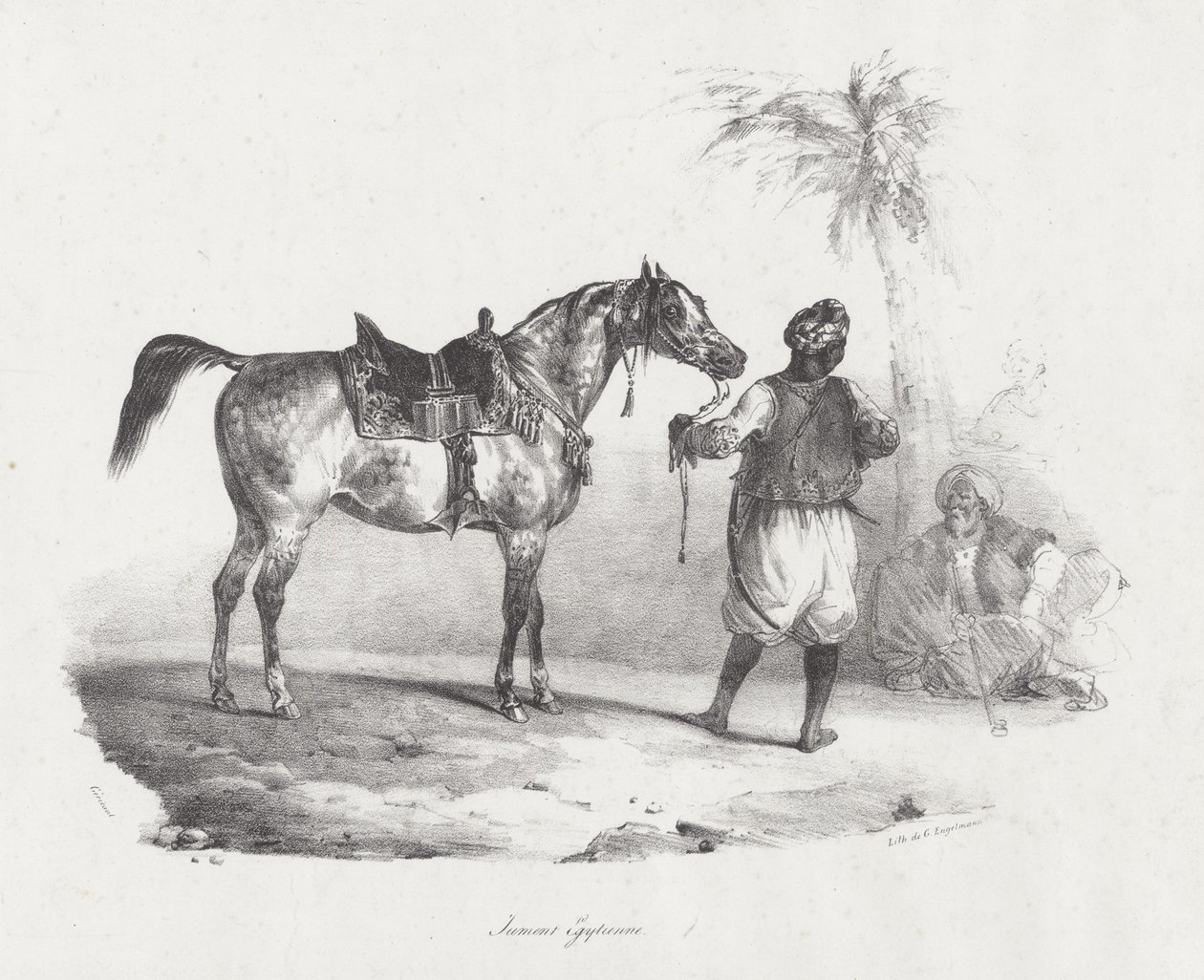 エジプトの牝馬（An Egyptian Mare） 作： セオドア・ジェリコー