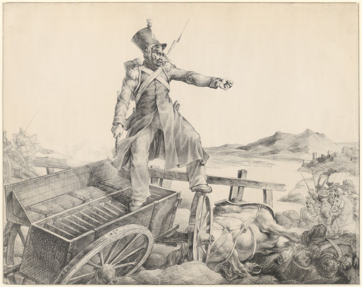 砲弾運搬車（Artillery Caisson） 作： セオドア・ジェリコー