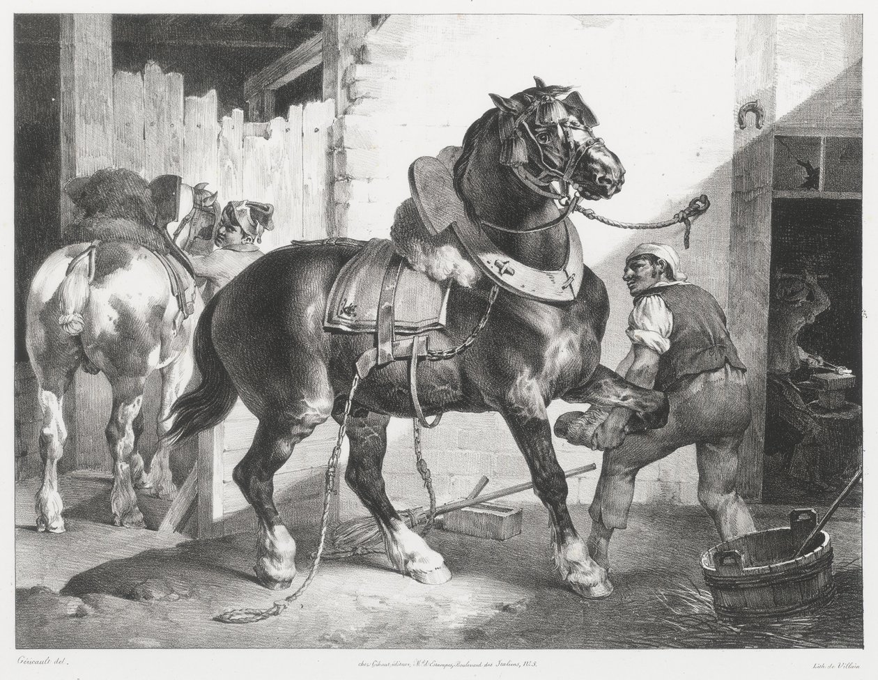 フランスの馬蹄師（The French Blacksmith） 作： セオドア・ジェリコー