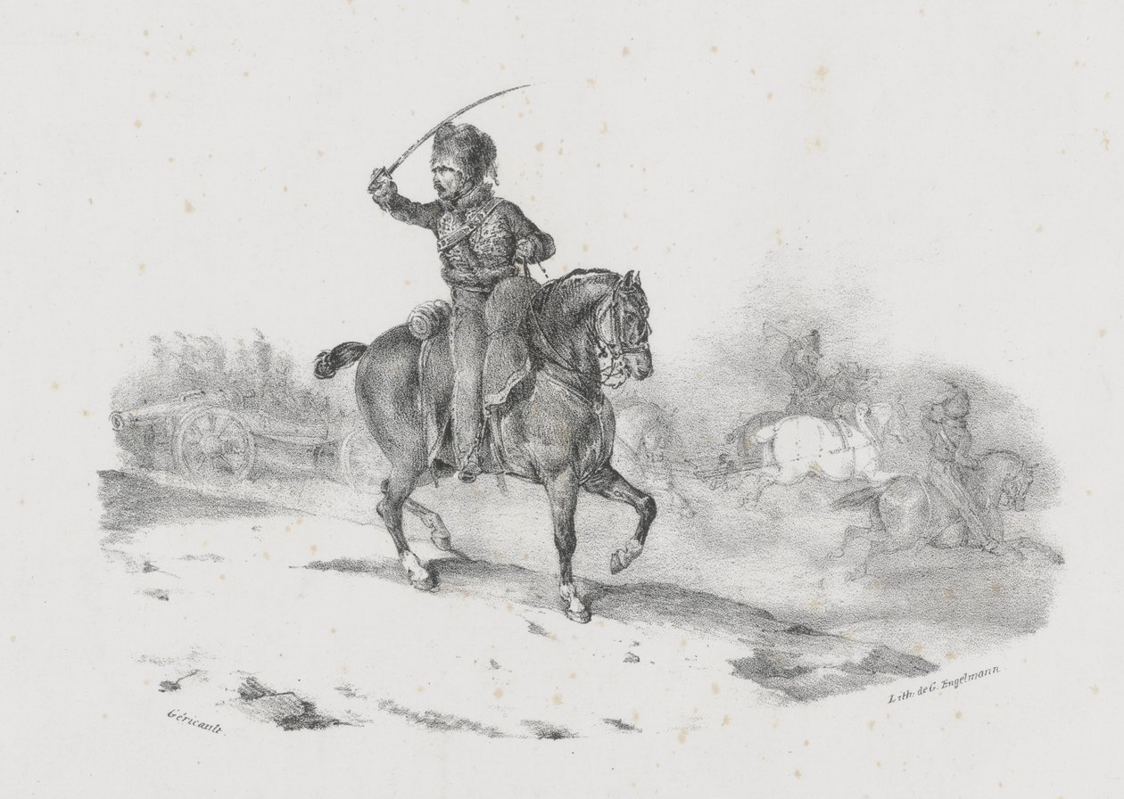 突撃を指揮する砲兵将校（An Artillery Officer Commanding the Charge） 作： セオドア・ジェリコー