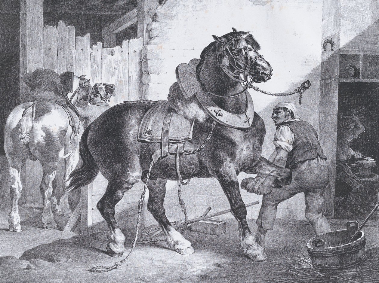 フランスの鍛冶屋、1822 年。 作： セオドア・ジェリコー