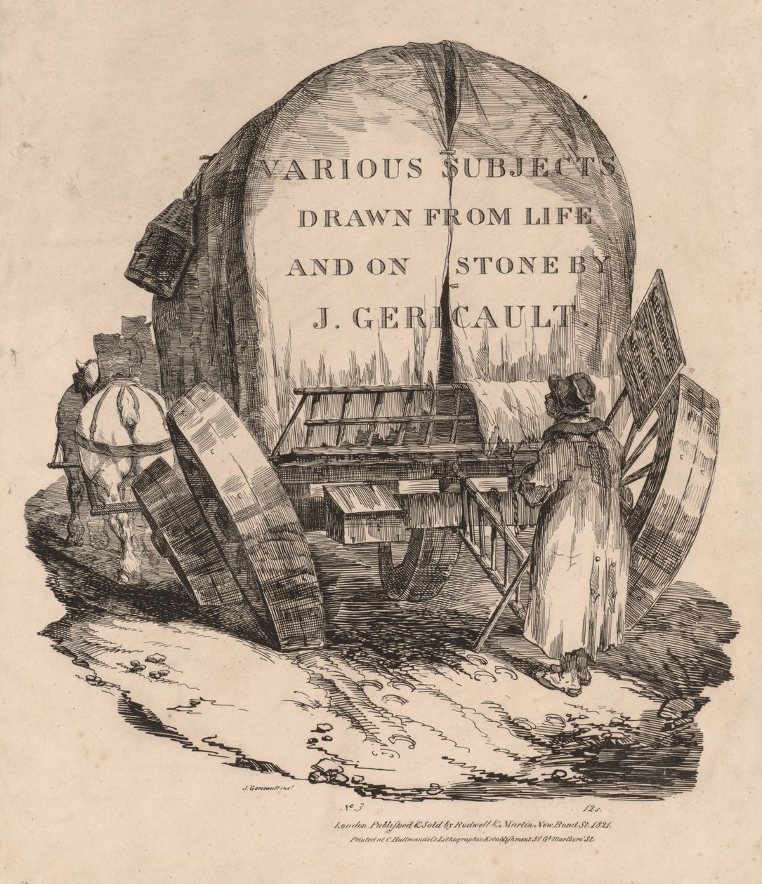 Various Subjects Drawn from Life and on Stone:  A Wagon with Harnessed Horses   1309305   ja       japanese Successfully Translated  Original: Hermes Translat: Hermes 1261006 ja japanese Successfully Translated Original: Print. Translat: Print. 1151001 ja  作： セオドア・ジェリコー