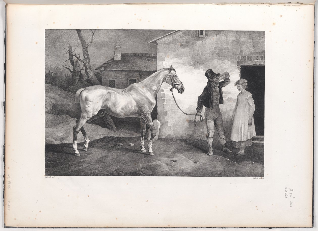 宿屋の入り口に立つ老馬（An Old Horse at the Door of an Inn） 作： セオドア・ジェリコー