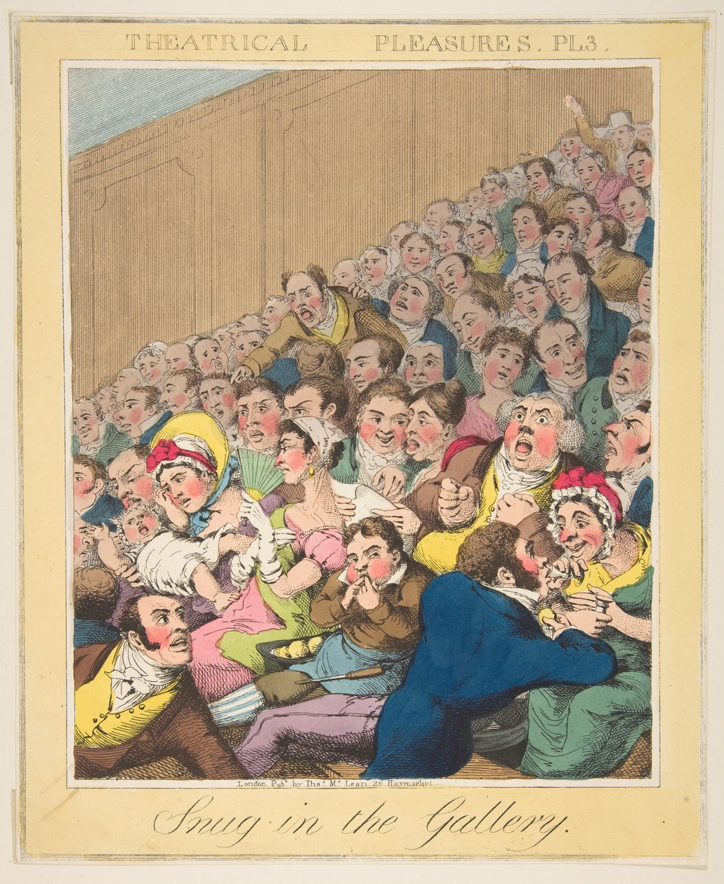 Theatrical Pleasures、ギャラリーにぴったり、Plate 3、ca。 1835年。 作： セオドア・レーン