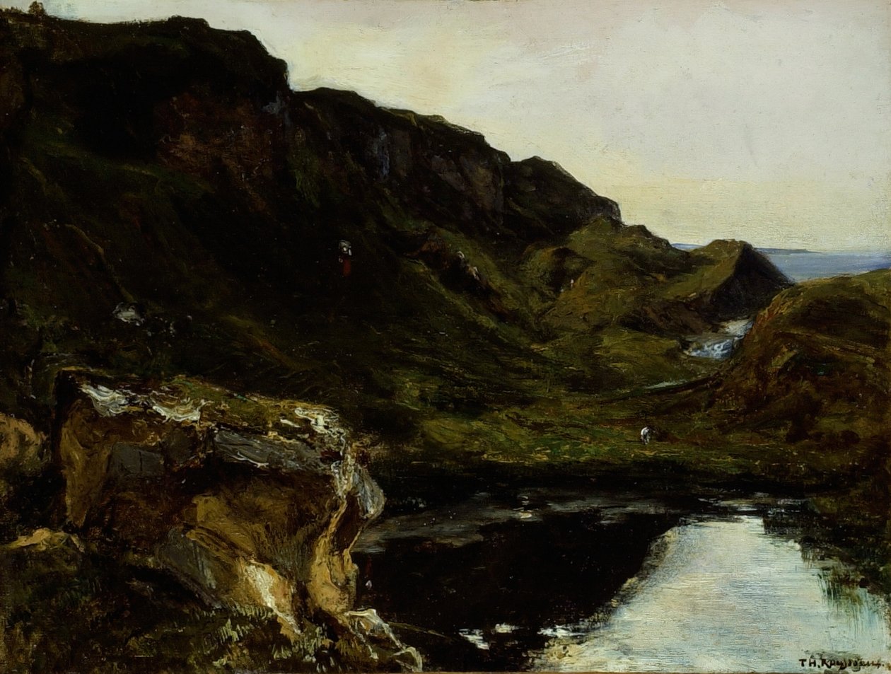 風景、c。 1835年。 作： テオドール・ルソー