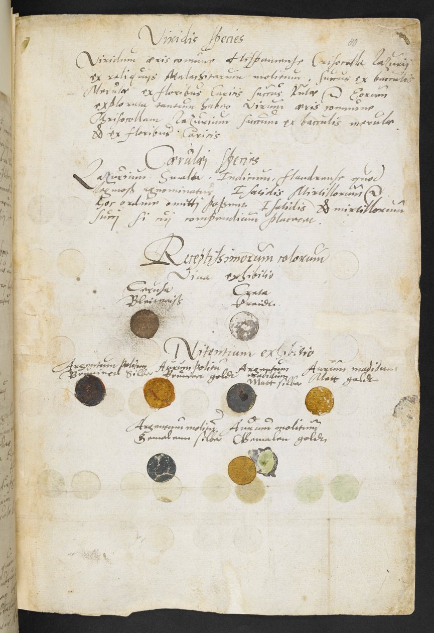 メイアーン写本のページ（MS 2052 f.80r） 作： セオドア・ターケット・ド・マイヤーン