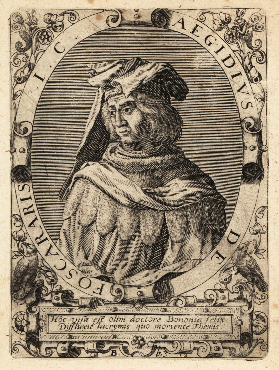 Egidio Foscherari, d.1289, イタリアの法律家。 作： セオドア・ド・ブリー