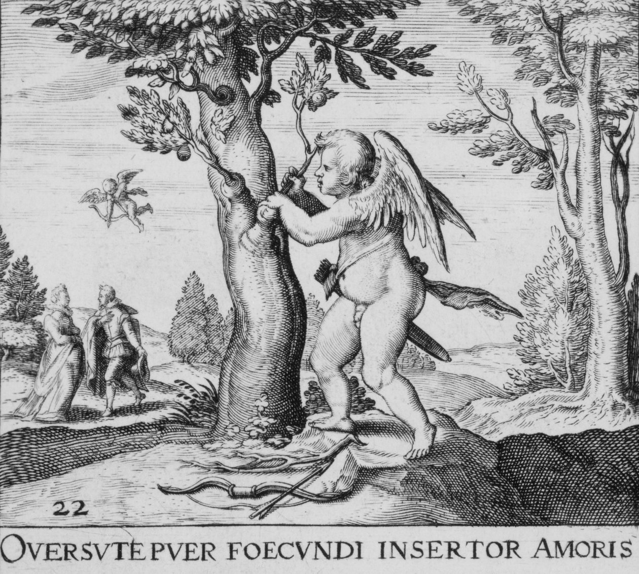 世俗的な紋章、1611 年。 作： セオドア・ド・ブリー