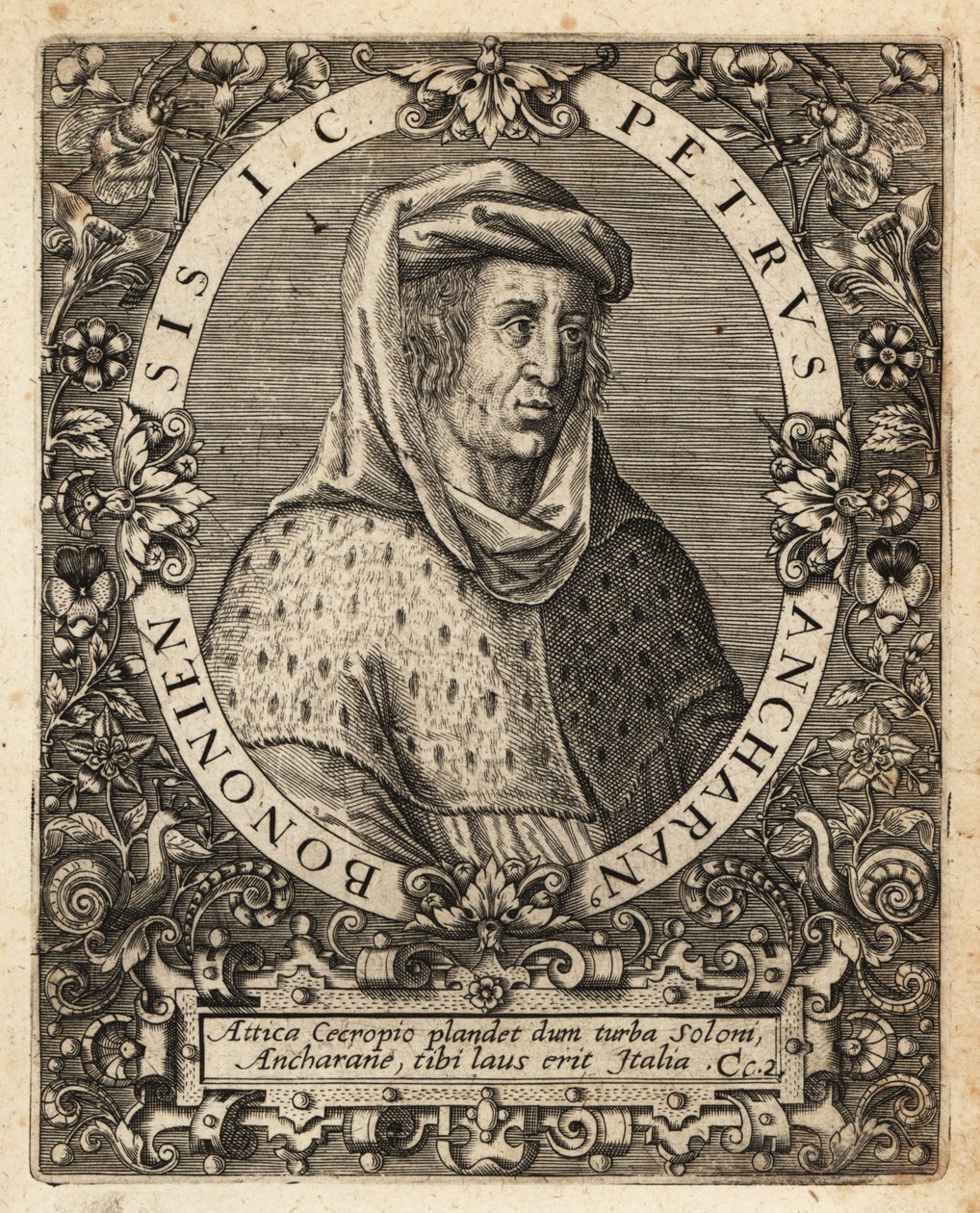 Peter of Ancarano, c.1313-1416, イタリアの法律家。 作： セオドア・ド・ブリー
