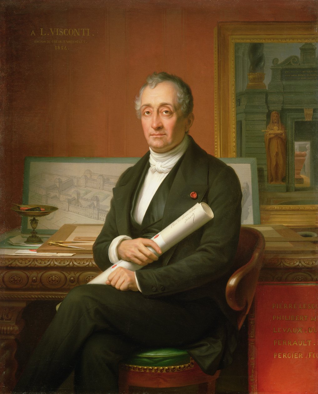 エンニオ・キリーノ・ビスコンティ（1751-1818）1854 作： セオフィール・オーギュスト・ヴォーシュレ