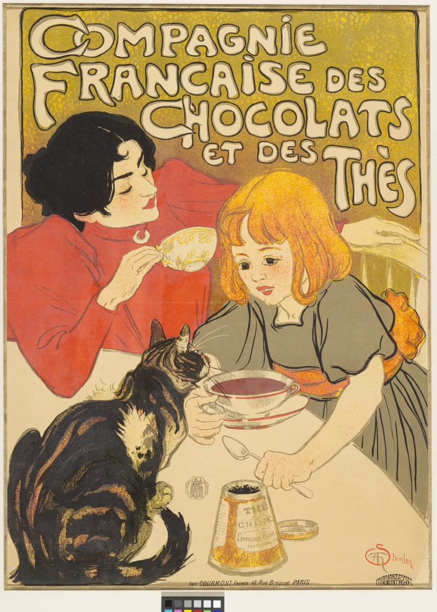 フランス・チョコレート・紅茶会社 作： テオフィルアレクサンドル・スタインレン