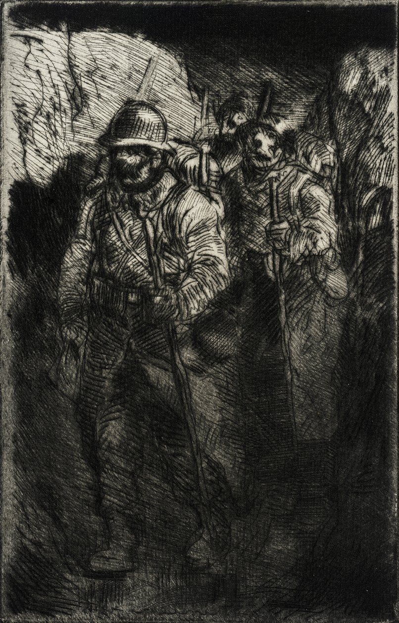 歩く兵士たち 作： テオフィルアレクサンドル・スタインレン