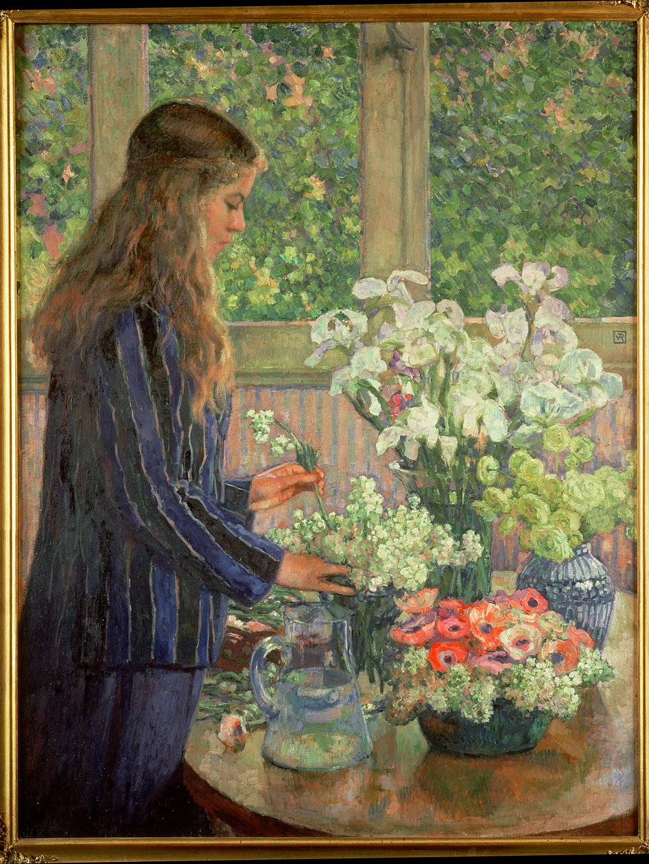 庭の花 作： テオ・ヴァン・リッセルベルゲ