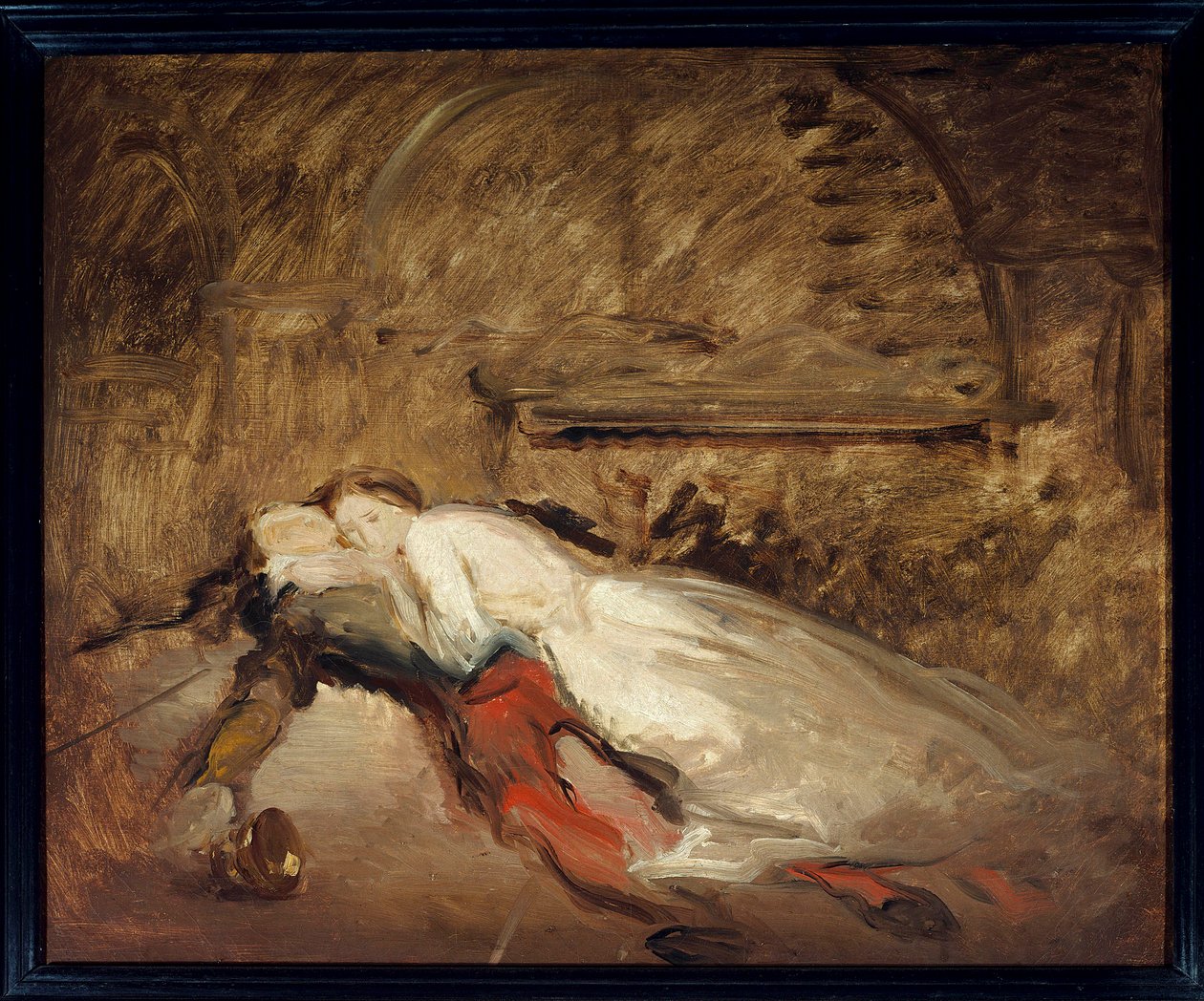 Les lovers Romeo et Juliet ウィリアム・シェイクスピア(1564-1616)の同名の作品のイラストで、第5幕第3場の恋人たちの死を表している。0,50 x 0,61 m Paris.ルーブル美術館 作： テオドール・シャッセリオー