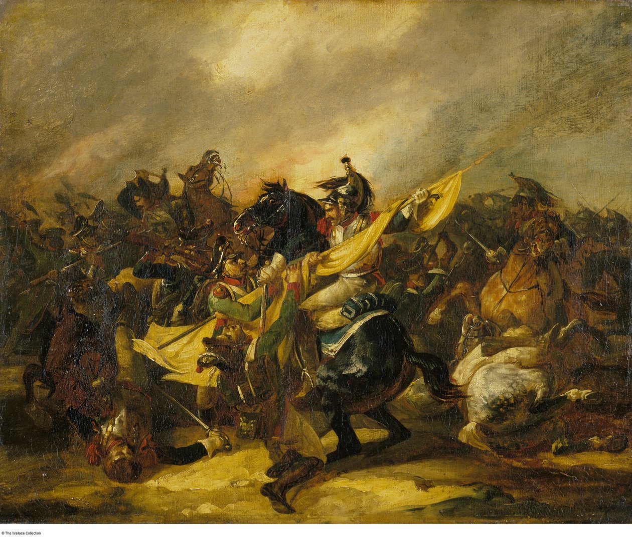 ジェリコー - 騎兵隊の突撃、1822年頃-1823年頃 作： セオドア・ジェリコー