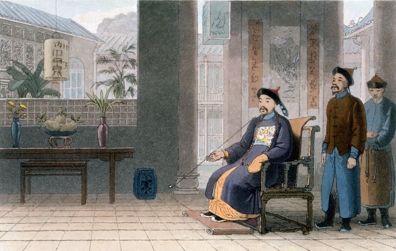 ランクの中国語、1810（アクアチント色） 作： トーマスとウィリアム・ダニエル