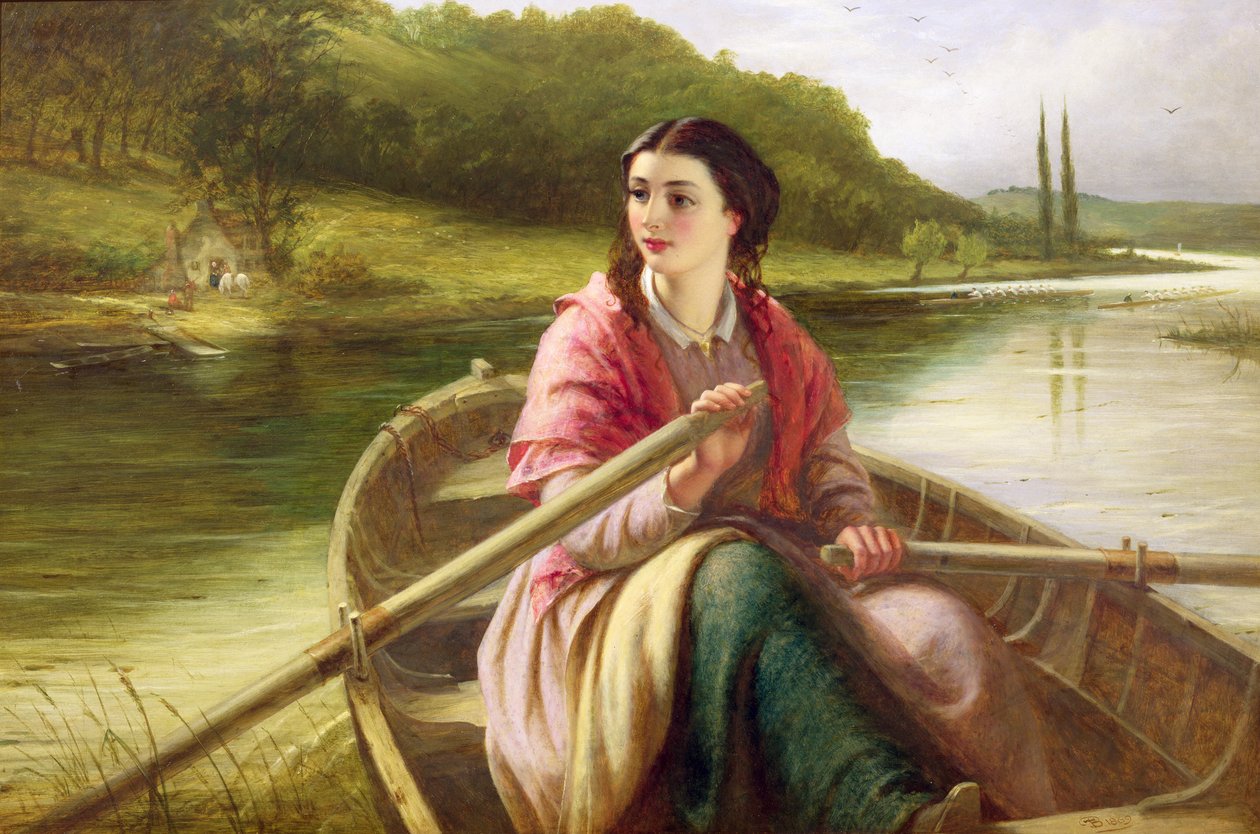 フェリーマンの娘、1869年 作： トーマスブルックス
