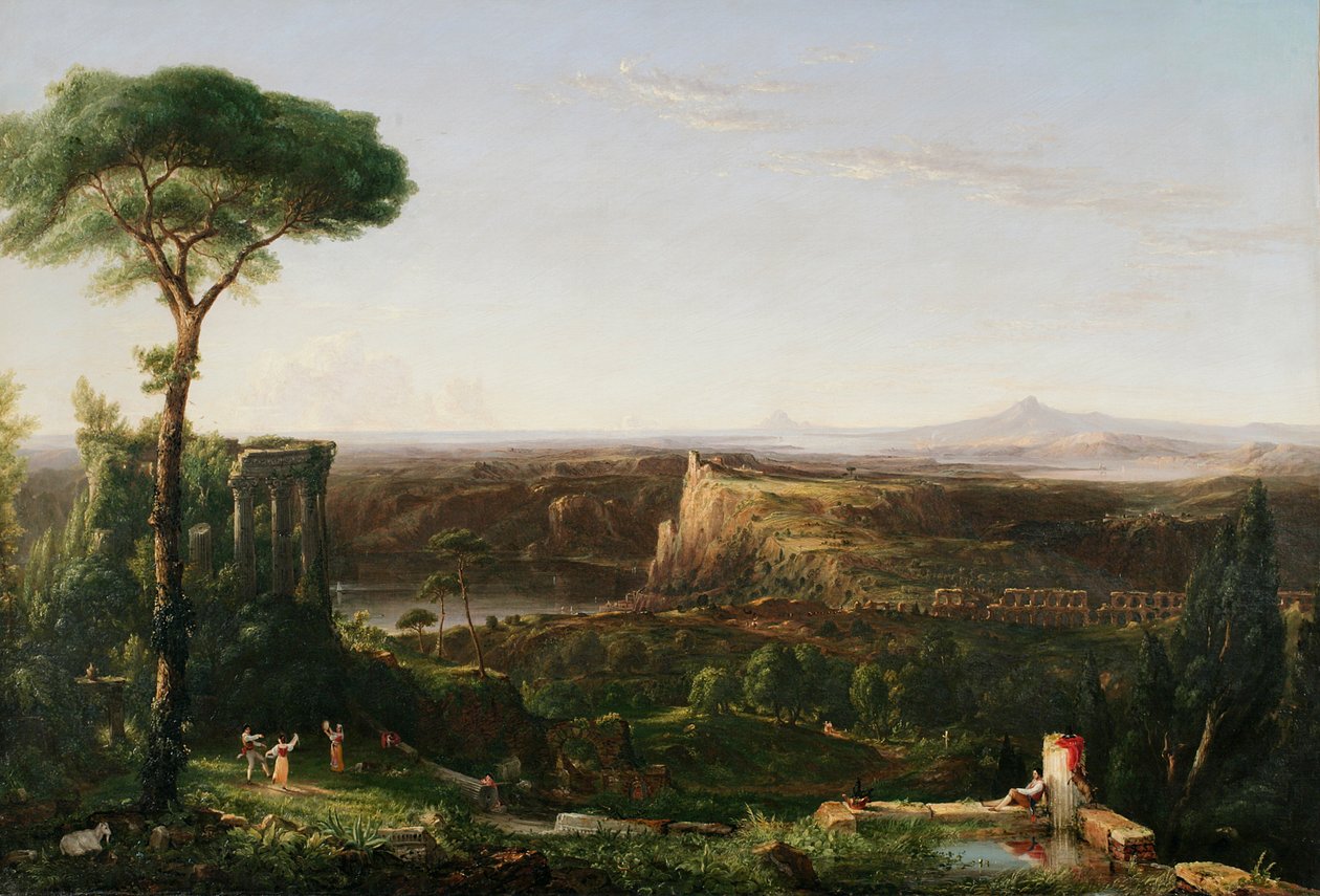 イタリアのシーン構成、1833 作： トーマス・コール