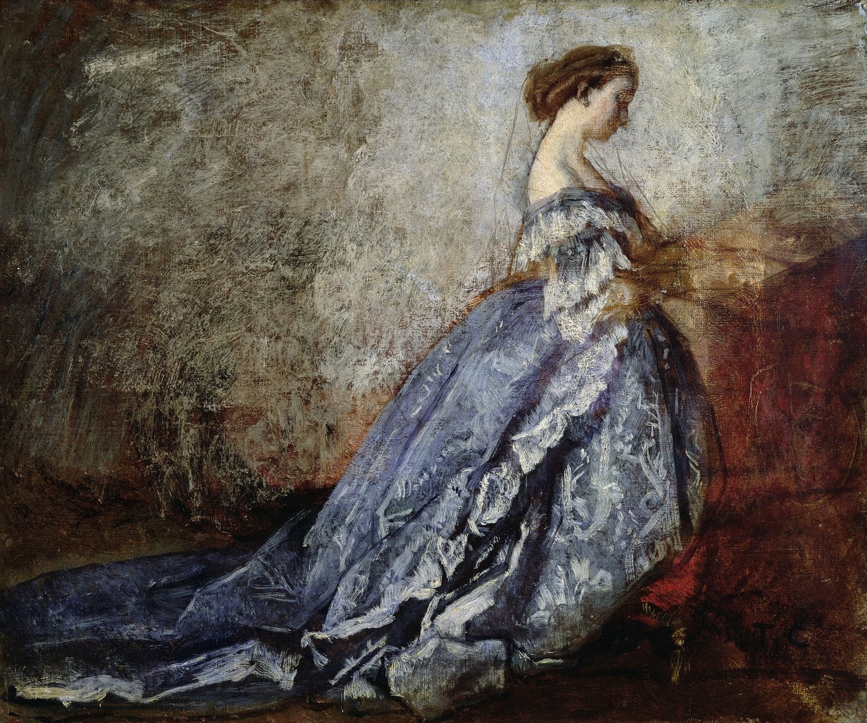 フランス皇后ユージェニーの肖像（1826-1920） 作： トーマス・クチュール