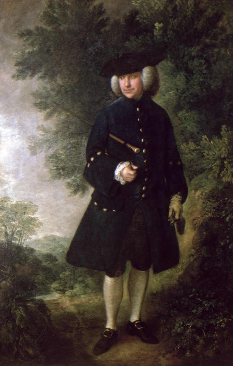 ライスチャールトン博士の肖像（1710-89）c.1764 作： トーマス・ゲインズバラ