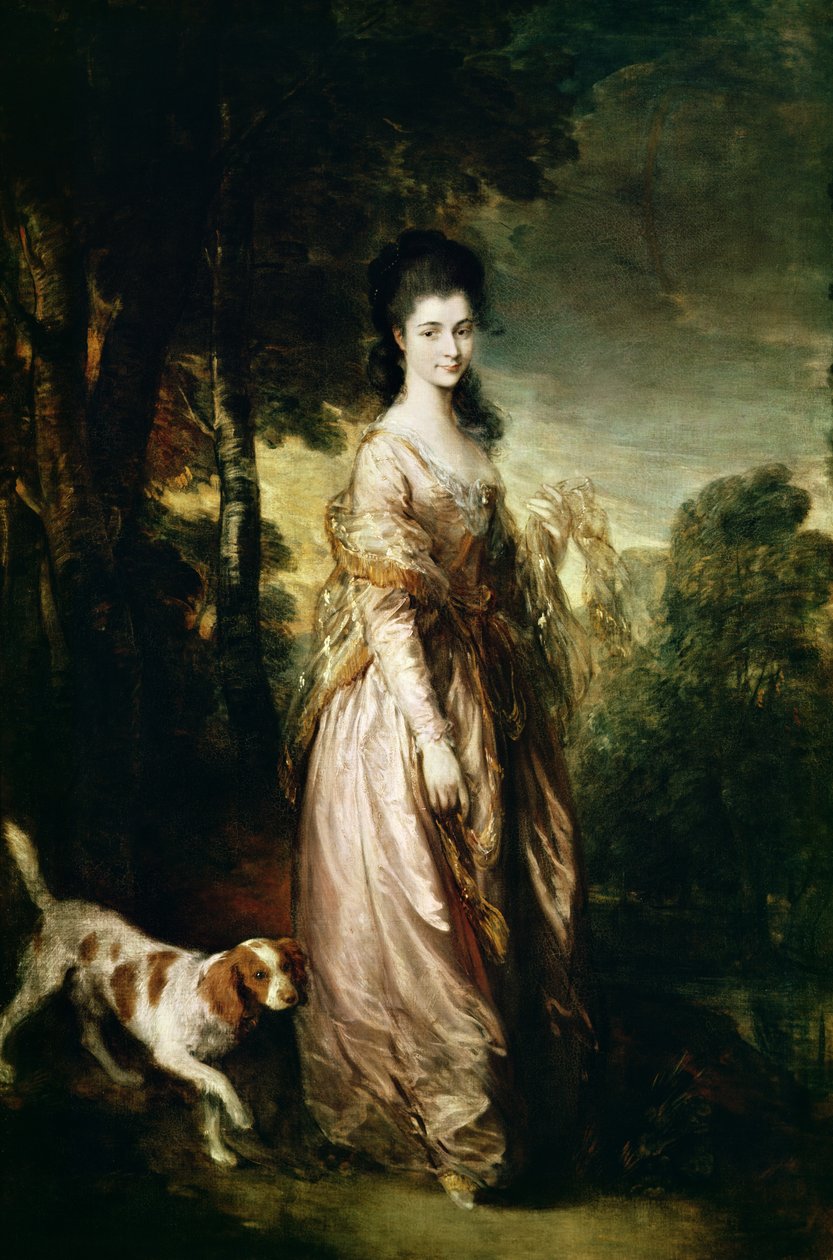 ローンズ・ストーン夫人の肖像（1758-1837）c.1775 作： トーマス・ゲインズバラ