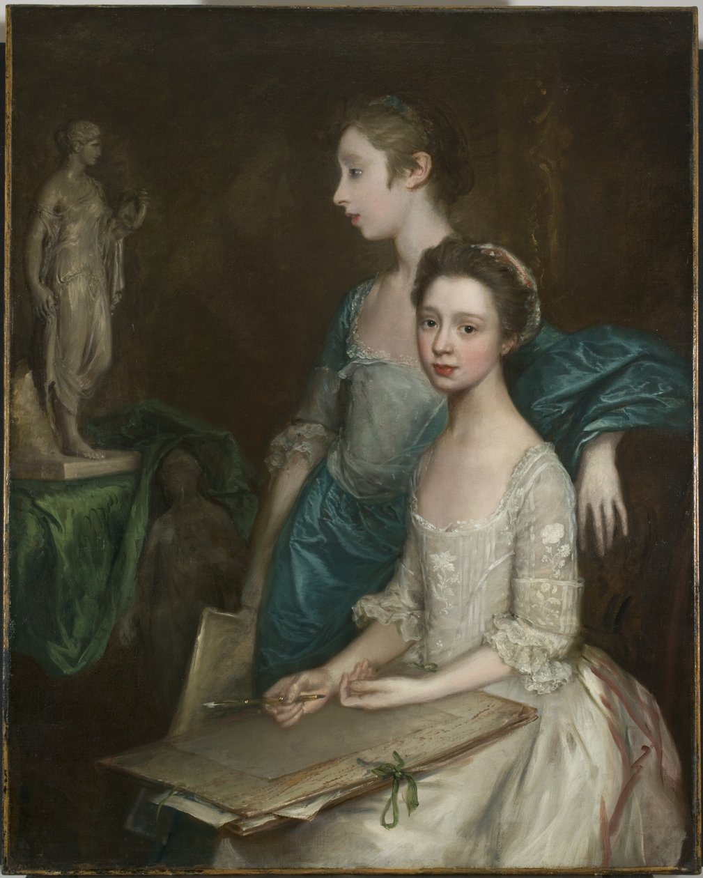 アーティストの娘の肖像、1763-64年 作： トーマス・ゲインズバラ