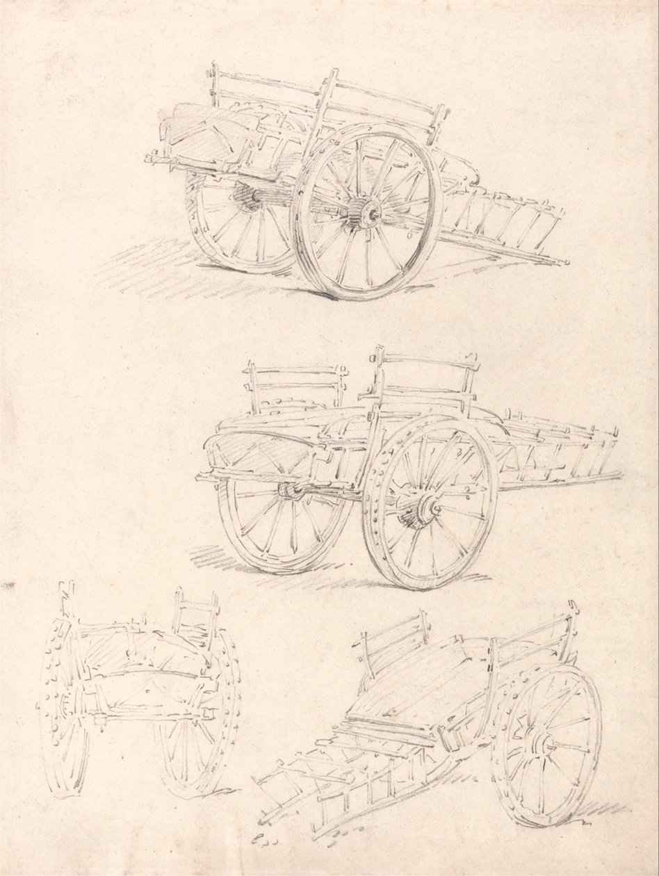干し草カートの4つの研究 作： トーマス・ガーティン