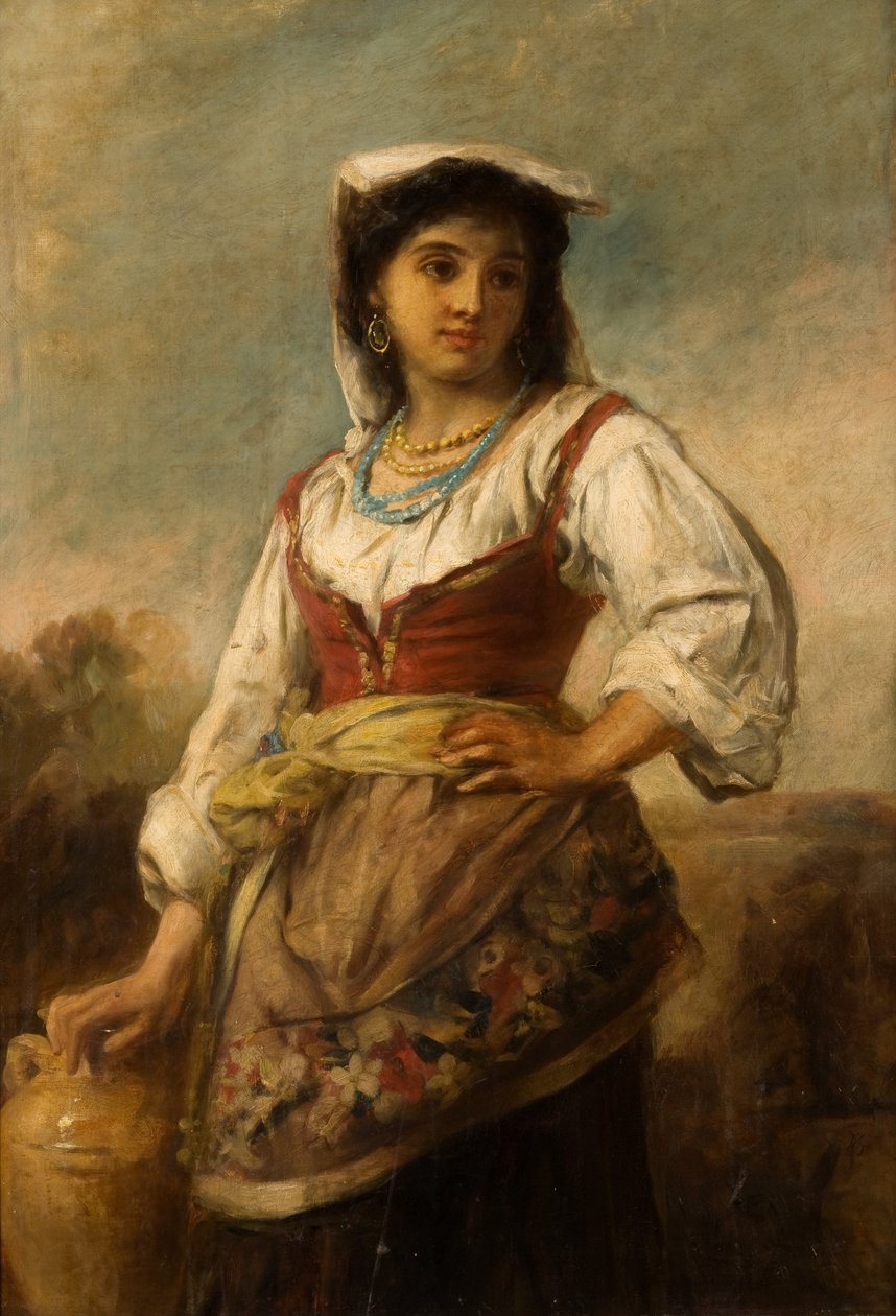 イタリアの女の子 作： トーマス・ケント・ペルハム