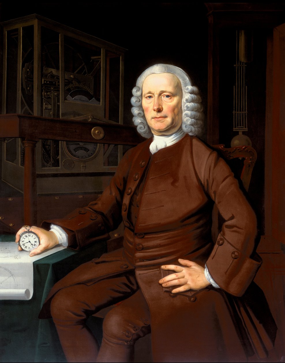 ジョン・ハリソン（1693-1776）1767 作： トーマス・キング