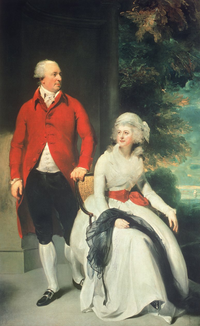 ジョンジュリアスアンガースタイン（1735-1823）と次妻、エリザペイン（1748-1800）、1792 作： トーマス・ローレンス