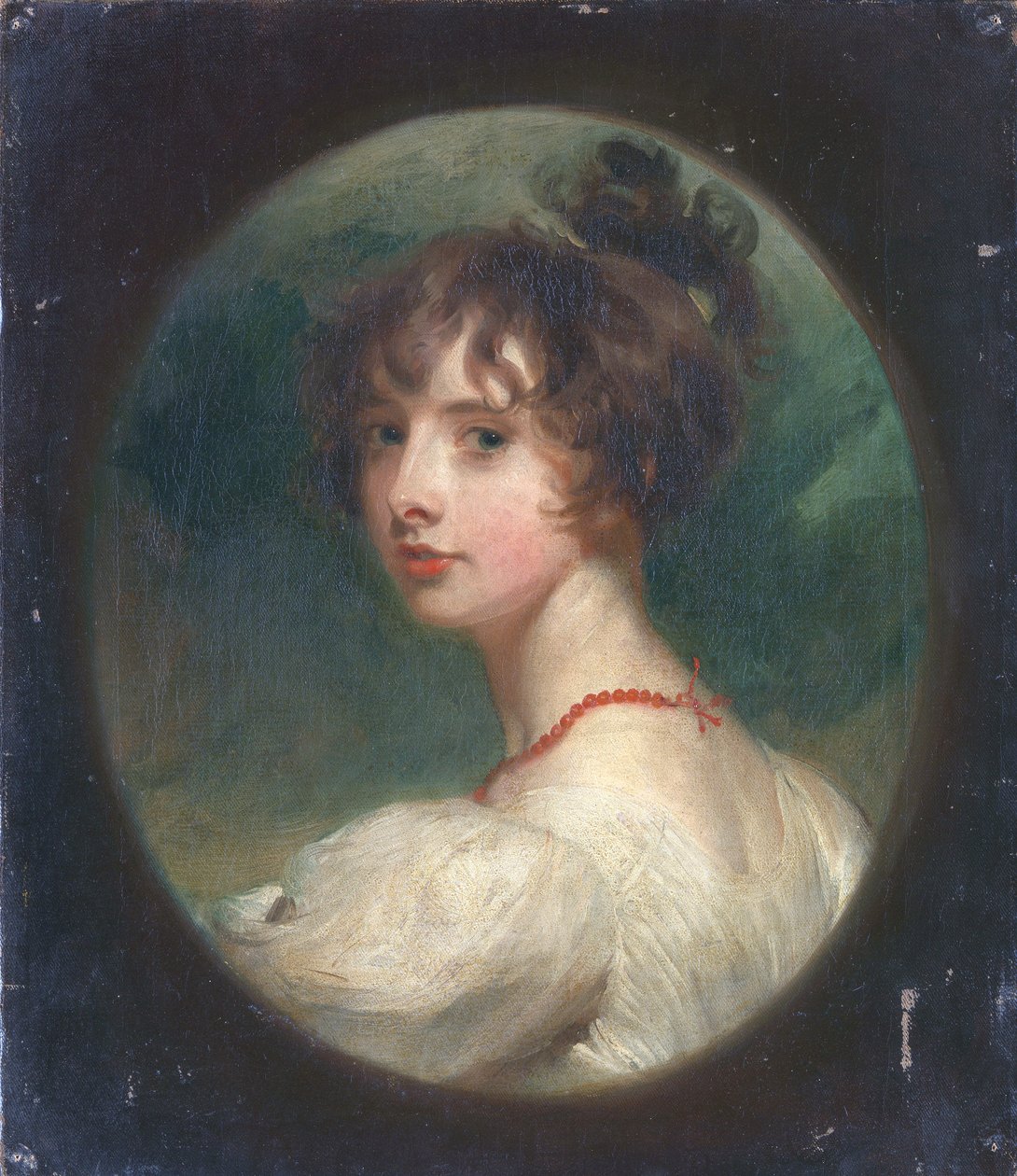 本の肖像画。エミリー・メアリー・ラム（1787-1869） 作： トーマス・ローレンス