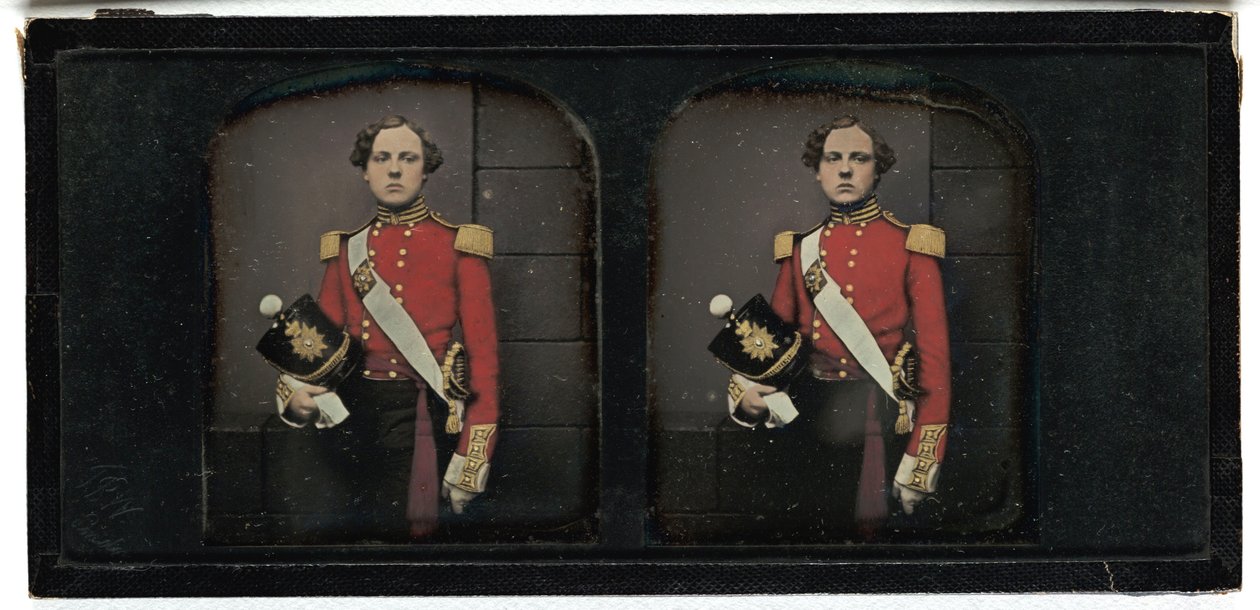 イギリス陸軍将校、1855年（ダゲレオタイプ） 作： トーマスリチャードウィリアムズ
