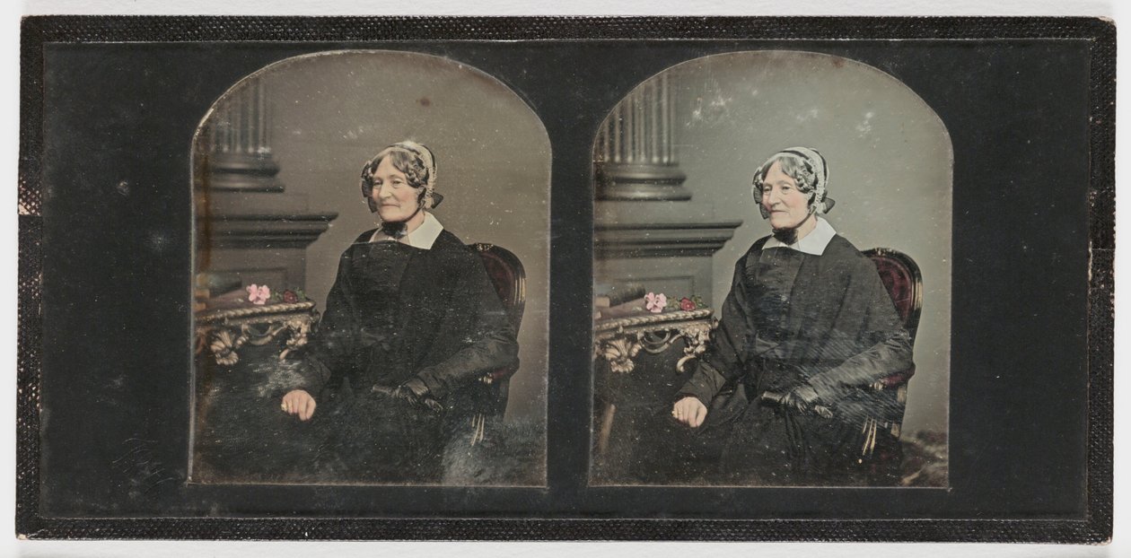 年配の女性の肖像、1855年頃（ダゲレオタイプ） 作： トーマスリチャードウィリアムズ