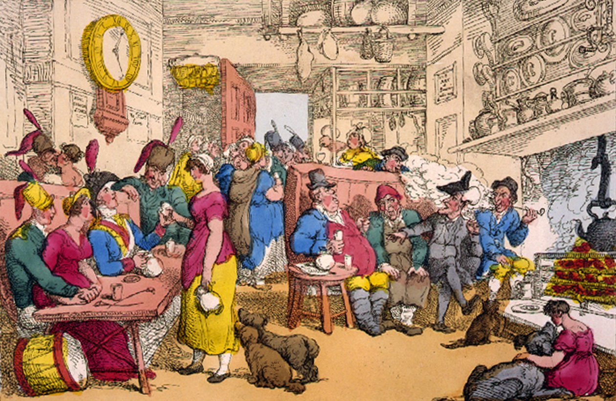 ドクターシンタックス、1820（手描きのエッチング）（手描きのリトグラフ） 作： トーマス・ローランドソン