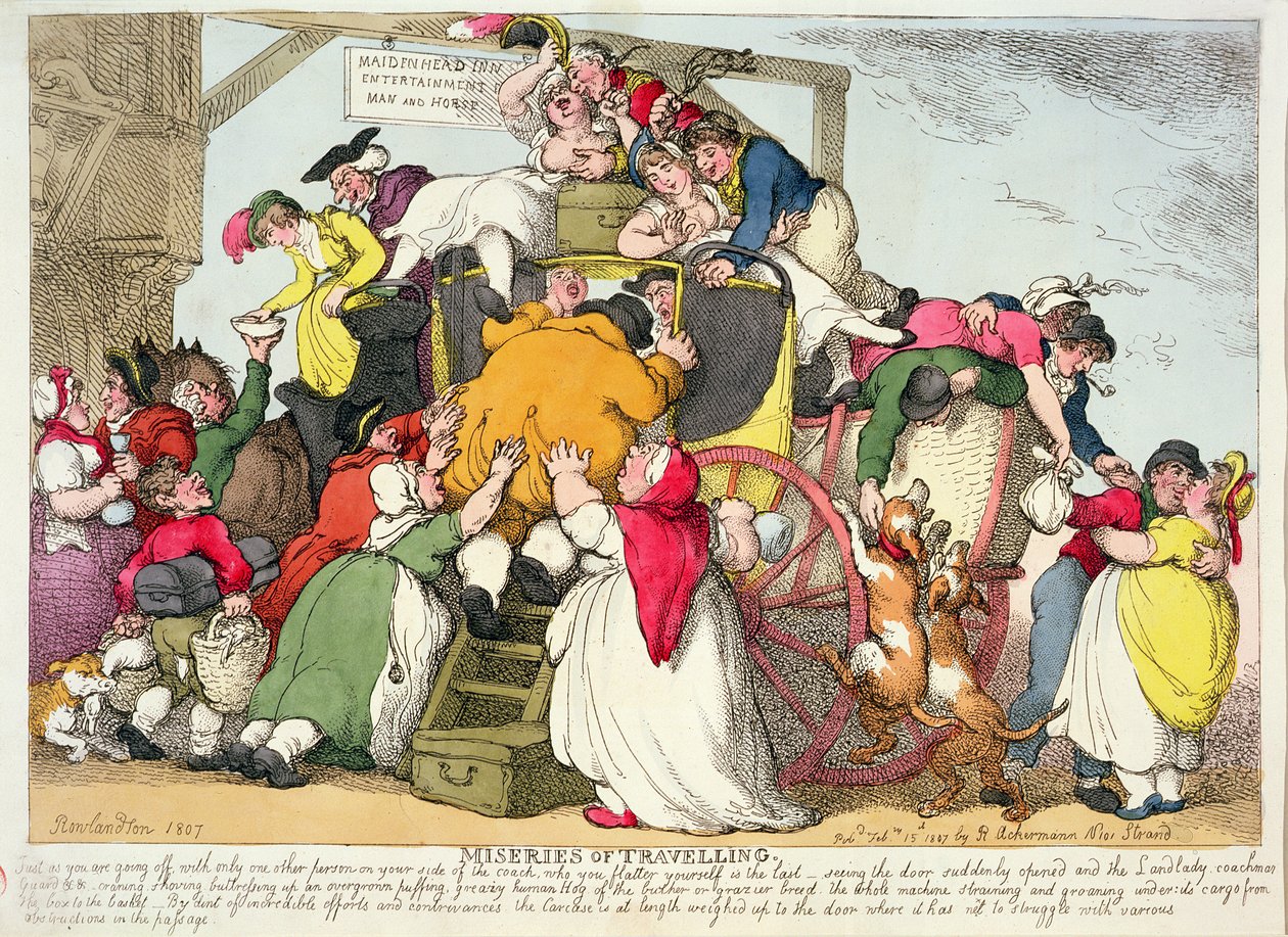 旅の不幸、1807 作： トーマス・ローランドソン