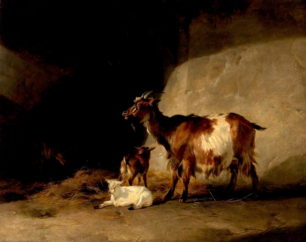 Mountain Sheep（Morning Mist Clearing Off）、1846 作： トーマス・シドニー・クーパー