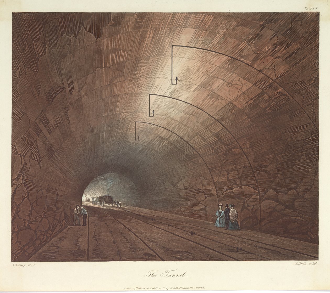 Henry Pyall（1795-1833）1831（色のアクアチント）が刻まれたトンネル 作： 埋葬後のトーマス・タルボット