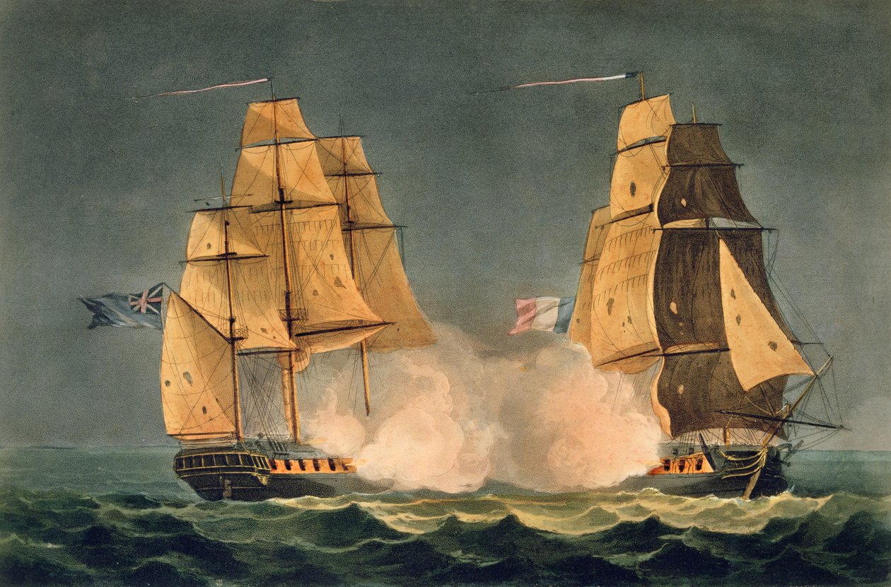 1797年12月21日、ラネレイドの捕獲 作： トーマスウィットコム
