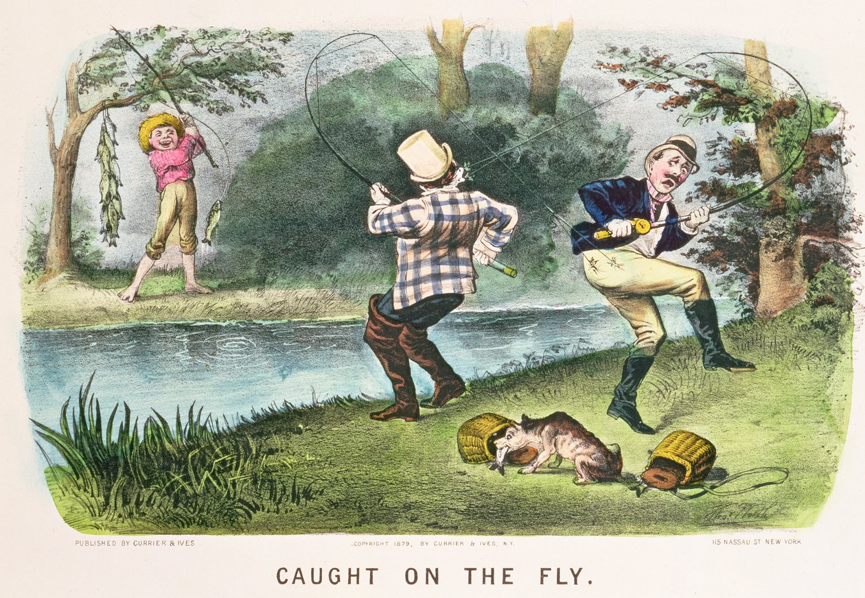 キャッチオンザフライ、パブ。 Currier and Ives、ニューヨーク、1879 作： トーマス・ワース