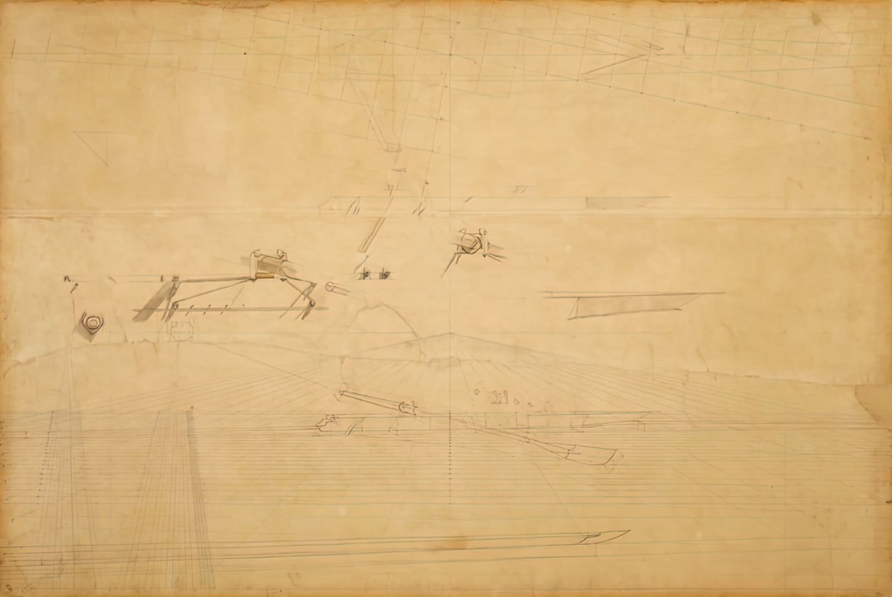 1873年、株式を回すビッグリンブラザーズの視点図。 作： トーマス・イーキンズ