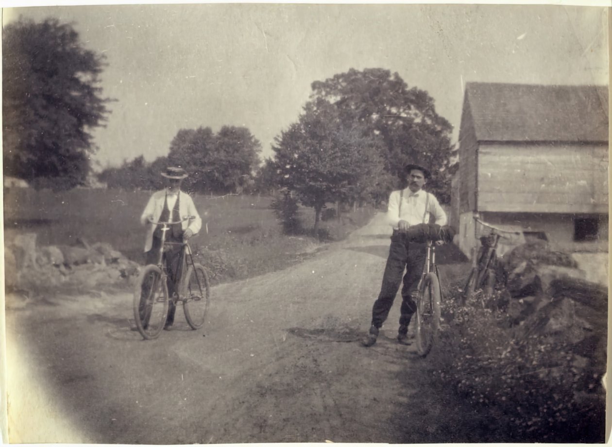 自転車のサミュエル・マレーとベンジャミン・イーキンス、c。 1895-1899。 作： トーマス・イーキンズ
